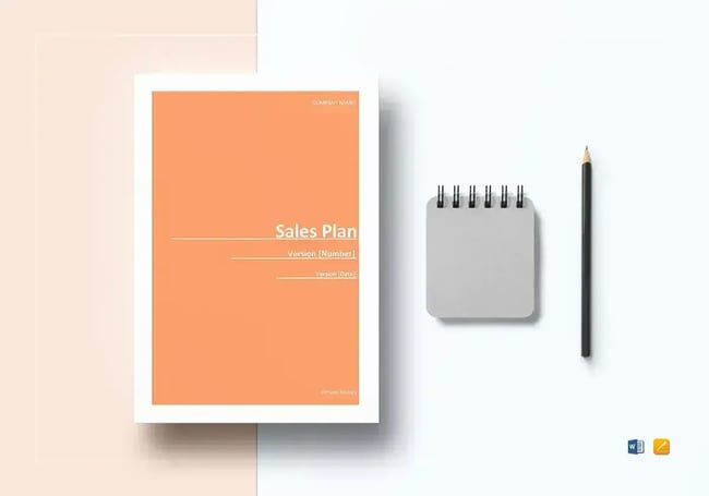 sales plan template from besttemplates