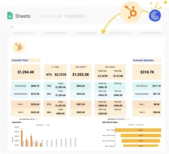 sales to target template