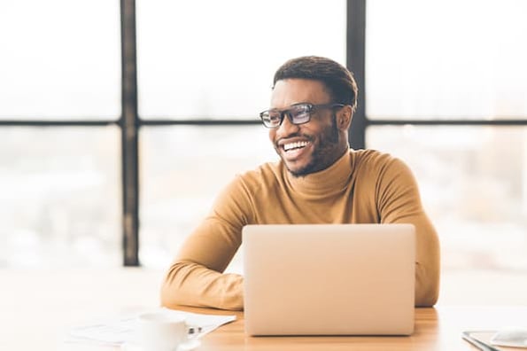 sales rep repeats sales affirmations
