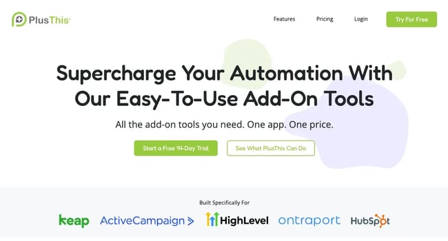 PlusThis marketing automation toolkit for Keap ActiveCampaign and HubSpot users
