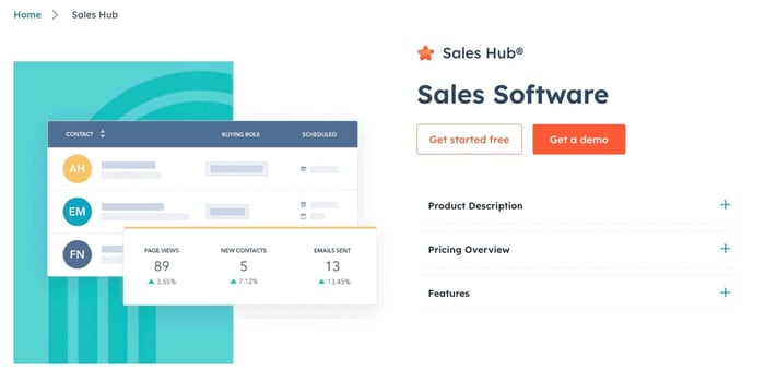 sales management tools, ̽ѡ Sales Hub