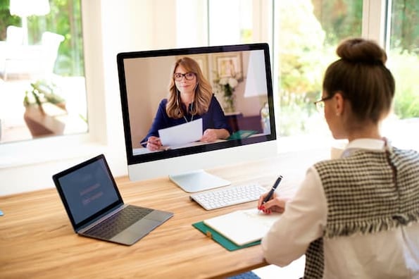 sales operations manager candidate being interviewed by the director of sales operations