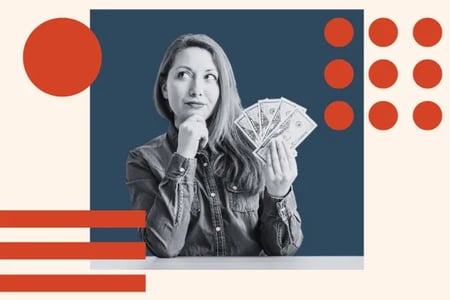 woman thinks about sales price competition 