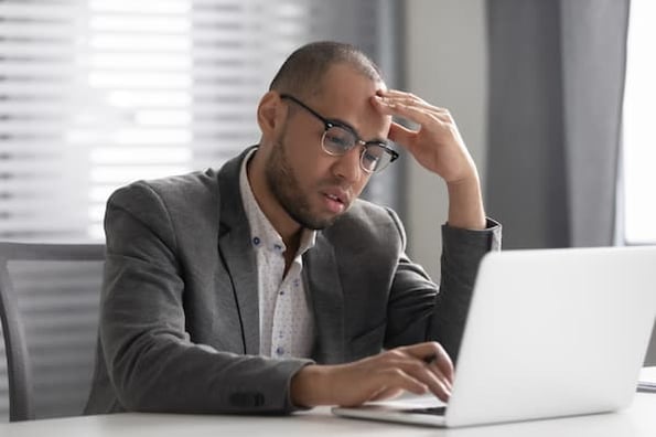 salesperson experiences stress