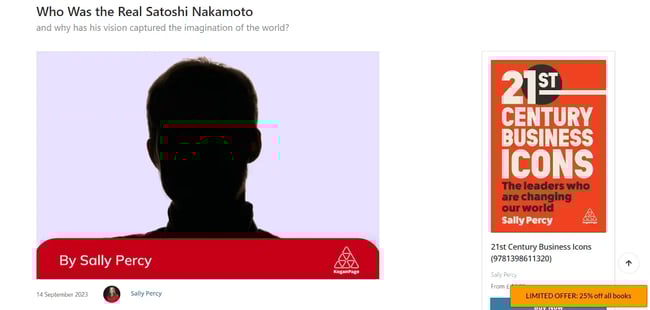 Screenshot of a piece of thought leadership content marketing 