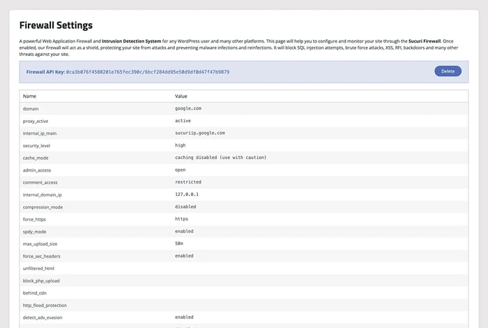Sucuri wordpress plugin
