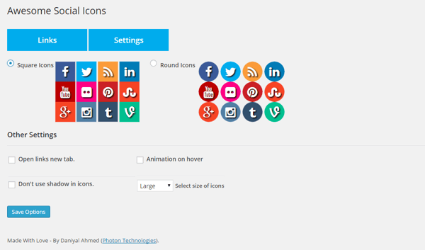 Use Fuse Social Floating Sidebar plugin to display the most popular social media icons on your WordPress site