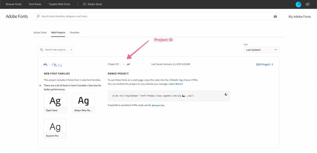 wordpress typography options of the Custom Adobe Fonts (Typekit) plugin