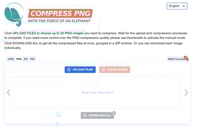 Compress PNG — SEO automation tools
