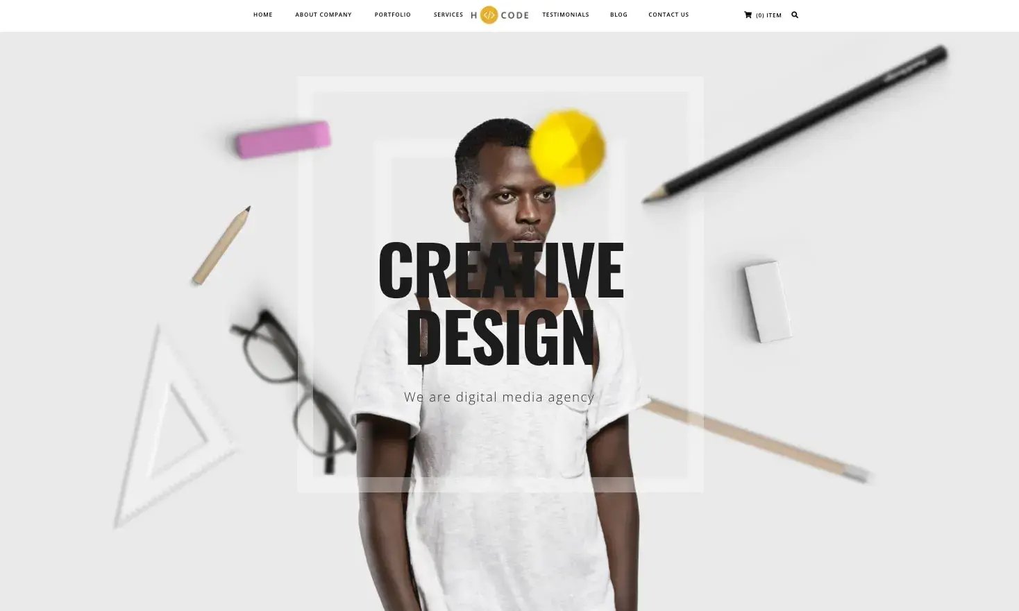 demo of an seo optimized wordpress theme: h-code