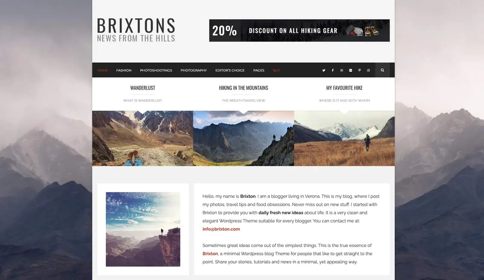 demo of an seo optimized wordpress theme: brixton
