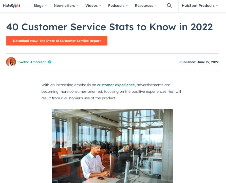 SEO trends, reverse outreach - example of a ̽ѡ blog post.