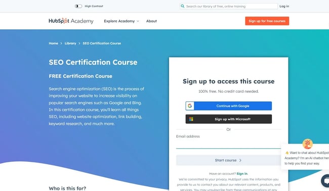  Image of the 51Թ Academy free SEO training certification