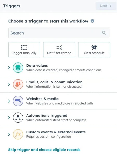 setting triggers for reengagement campaigns in hubspot