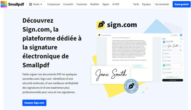 outil signature électronique sign