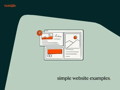 Simple website examples represented by website illustration