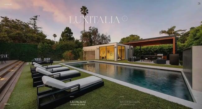 simple website example from luxitalia