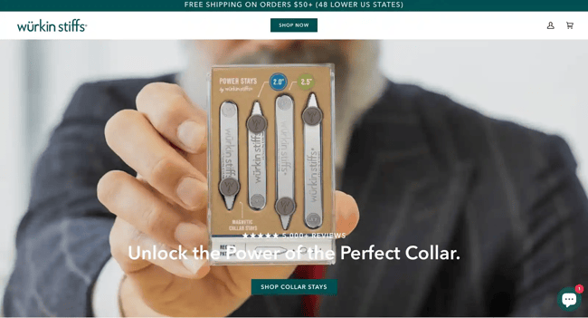 single product website example, Wurkin Stiffs