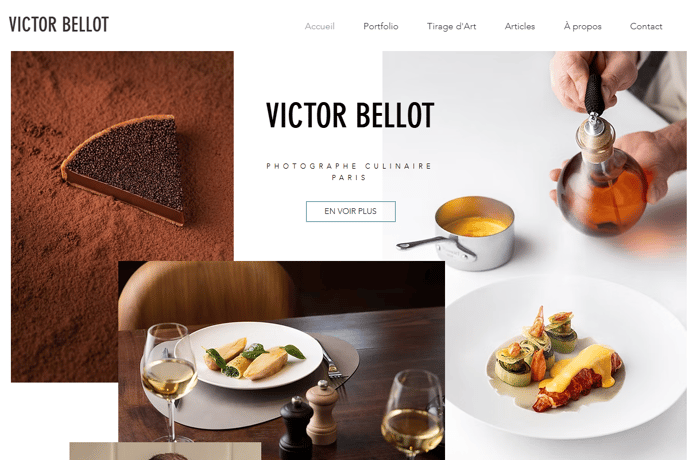 site vitrine victor bellot