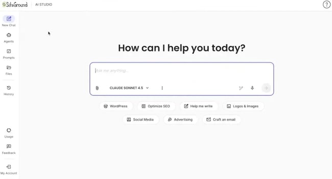 siteground ai studio