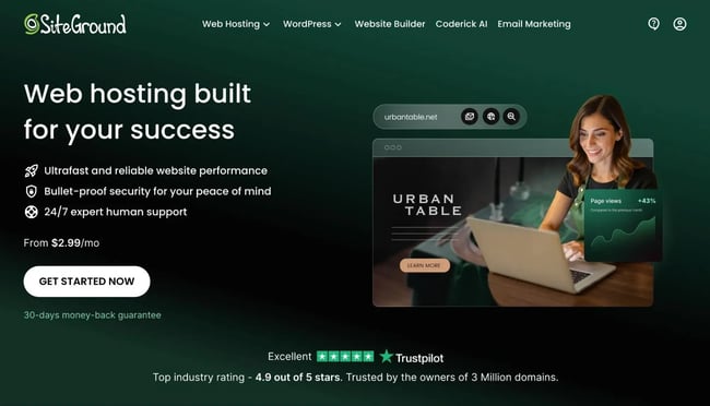 siteground web hosting for small businesses
