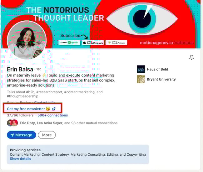 Getting inbound endorsements on LinkedIn by educating others with free resources.