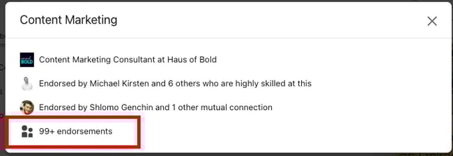 Getting inbound endorsements on LinkedIn by educating others with free resources.