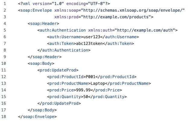 soap request in xml, rest vs. soap api