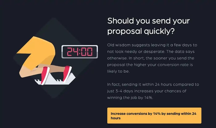 social medial proposal: timing graphic