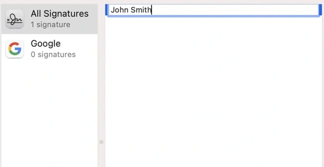 Name your email signature