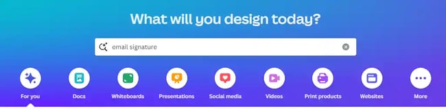 email signature templates - Canva