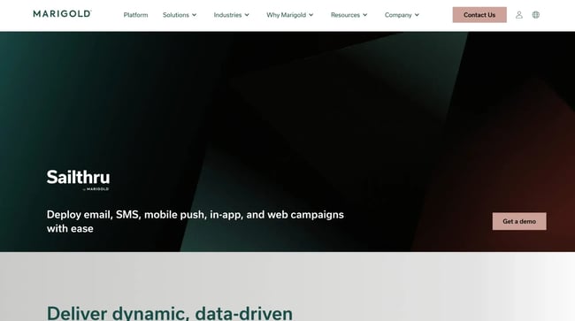 software personalization. sailthr prediction manager