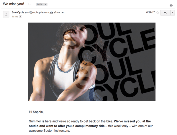 soulcycle email