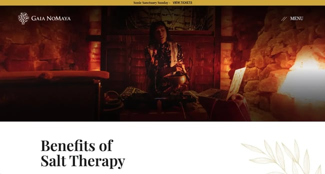 spa website, gaia nomaya