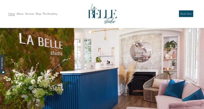 spa website, la belle