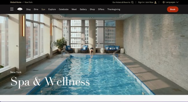 spa website, mandarin oriental