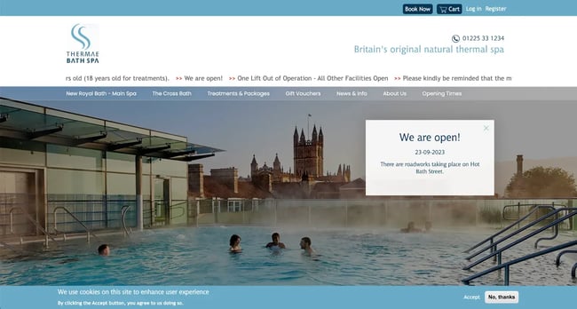 spa website, thermae