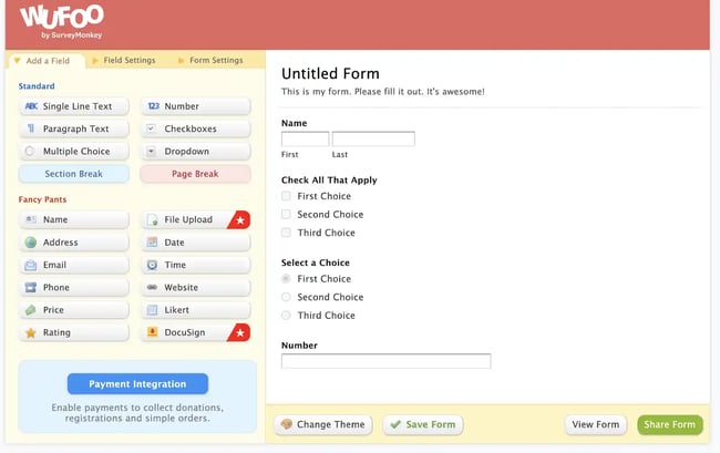 sponsorship form template, jotform