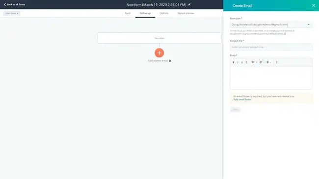 sponsorship form template. create a follow up email 