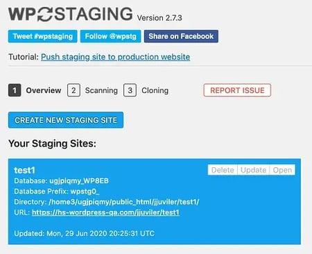 WordPress Plugin's dialog box