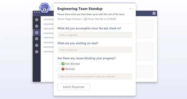 standup meeting software, polly