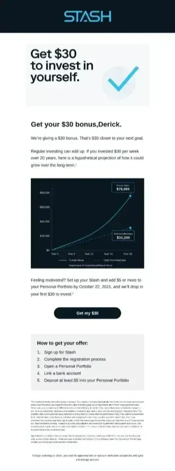 stash onboarding email examples