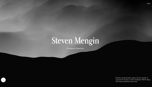 static website examples, stve mengin