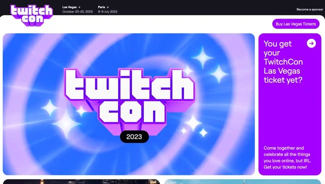 TwitchCon static website example