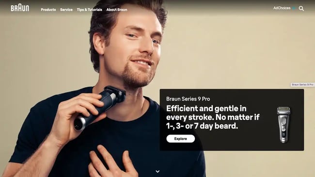 Braun static website example
