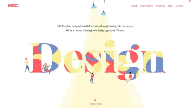 MBC Creative website example