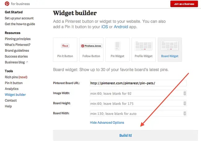 Widget builder
