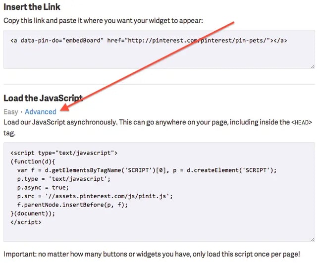 Advanced button under JavaScript