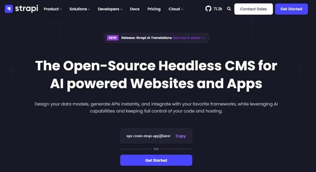strapi headless cms, aeo cms