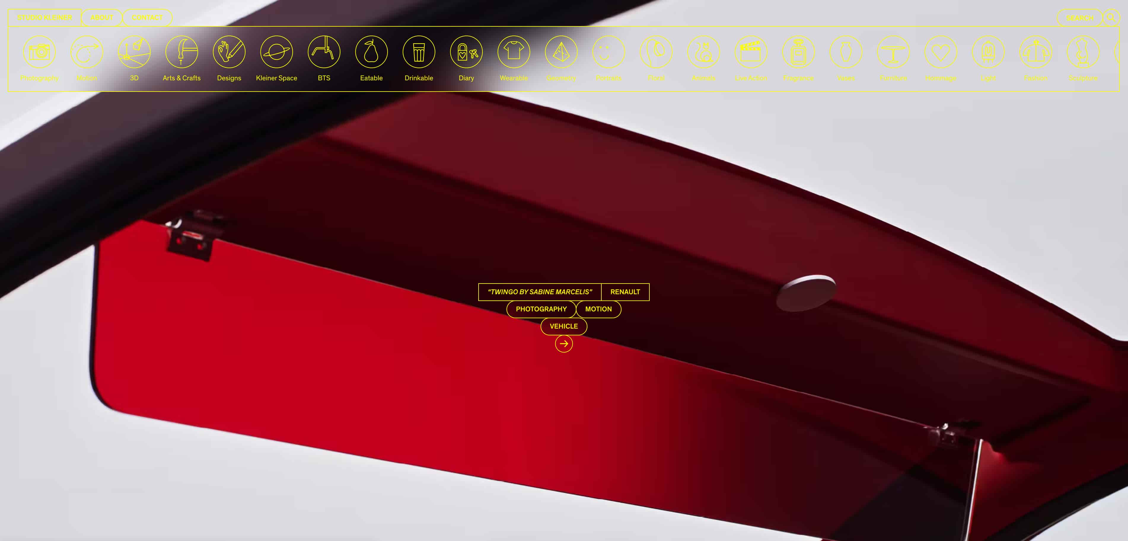 studio kleiner website homepage